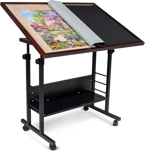 Jigsaw puzzle table tilt - jigsaw,